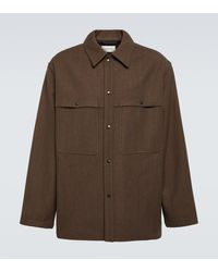 Lemaire - Wool And Cotton Overshirt - Lyst