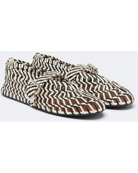 Alaïa - Woven Leather Ballet Flats - Lyst