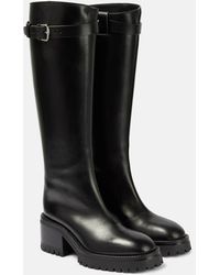 Ann Demeulemeester - Tanse Leather Knee-high Riding Boots - Lyst