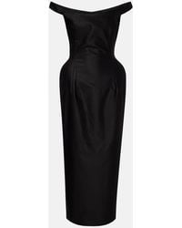 Magda Butrym - Off-Shoulder Cotton Bustier Dress - Lyst