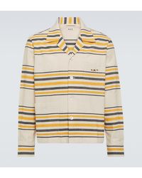 Bode - Camisa Namesake De Algodon A Rayas - Lyst