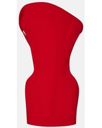 Magda Butrym - Asymmetric Cotton-Blend Minidress - Lyst
