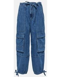 Isabel Marant - Ivy Mid-Rise Denim Cargo Pants - Lyst