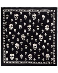 McQueen - Skull Silk Scarf - Lyst