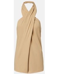 TOTEME - Halterneck Jersey Top - Lyst