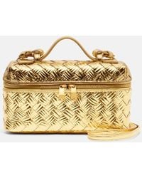 Bottega Veneta - Schultertasche Bang Bang Aus Metallic-Leder - Lyst