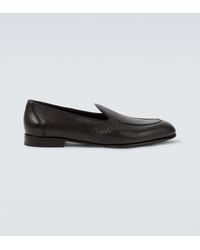 Brioni - Appia Leather Loafers - Lyst