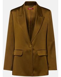 Max Mara - Crepe Satin Blazer - Lyst