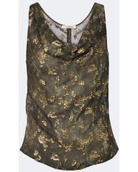 JACQUES WEI - Embellished Silk-Blend Top - Lyst