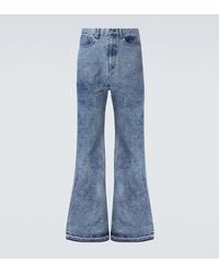 Junya Watanabe - High-Rise Flared Jeans - Lyst