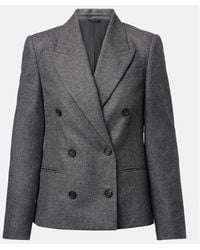 Brunello Cucinelli - Wool And Cashmere Blazer - Lyst