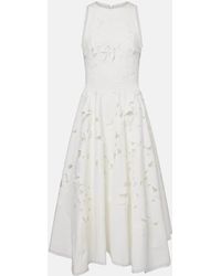 Costarellos - Midikleid Arianne Aus Spitze - Lyst