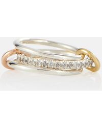 Spinelli Kilcollin - Ring Tigris MX Gris aus Sterlingsilber, Gelb- und Rosegold mit Diamanten - Lyst
