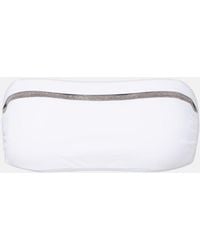 Brunello Cucinelli - Verziertes Bikini-Oberteil - Lyst