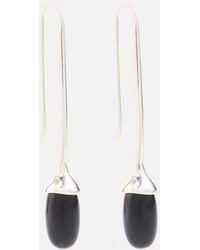 Sophie Buhai - Long Dripping Stone Sterling Silver Drop Earrings With Onyxes - Lyst
