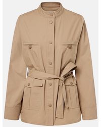 Yves Salomon - Belted Cotton Jacket - Lyst