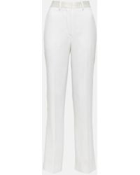 Victoria Beckham - High-Rise Straight Pants - Lyst