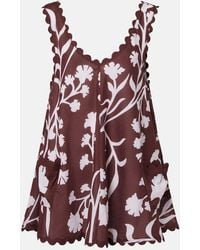 Juliet Dunn - Floral Cotton Minidress - Lyst