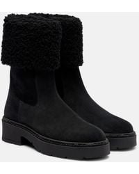 Rene Caovilla - Embellished Suede Chelsea Boots - Lyst