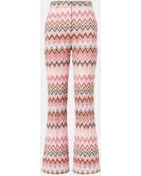 Missoni - Zigzag Cotton-Blend Straight Pants - Lyst
