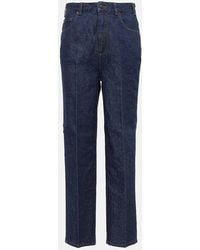 Loro Piana - High-Rise Straight Jeans - Lyst