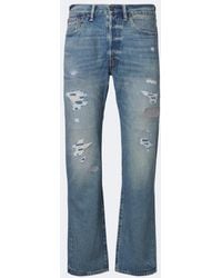 RRL - Jeans Regular Distressed - Lyst