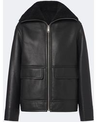 Yves Salomon - Shearling-Lined Leather Jacket - Lyst