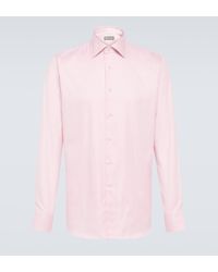 Canali - Cotton Poplin Shirt - Lyst