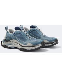 Balenciaga - Triple S 2 Denim Sneakers - Lyst
