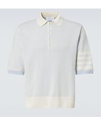Thom Browne - Polo 4-Bar De Lino Y Algodon - Lyst