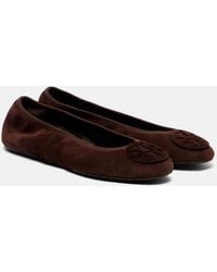 Tory Burch - Ballerines Reva En Daim - Lyst