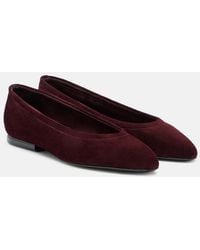 Loro Piana - Primula Suede Ballet Flats - Lyst