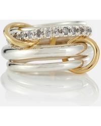 Spinelli Kilcollin - Ring Janssen SG Gris aus Sterlingsilber und 18kt Gelbgold mit Diamanten - Lyst