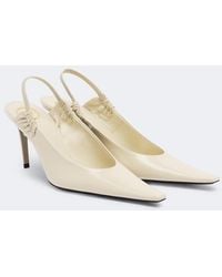 Saint Laurent - Anne-Marie Leather Slingback Pumps - Lyst