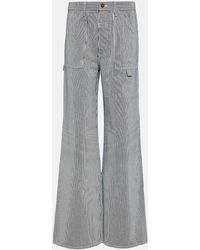 Nili Lotan - Quentin Striped High-rise Jeans - Lyst