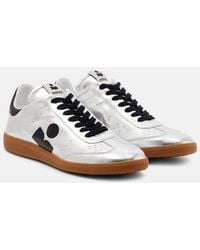 Isabel Marant - Kaycee Metallic Leather Sneakers - Lyst