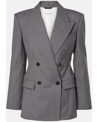 Givenchy - Double-Breasted Wool Blazer - Lyst