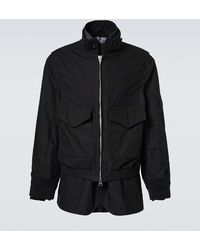 Sacai - Chaqueta En Mezcla De Algodon De Ripstop - Lyst