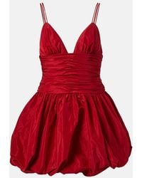 STAUD - Loren Ruched Minidress - Lyst