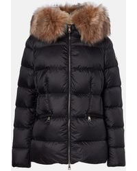 Moncler - Boed Shearling-Trimmed Down Jacket - Lyst