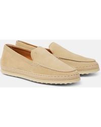 Tod's - Espadrilles Aus Veloursleder - Lyst