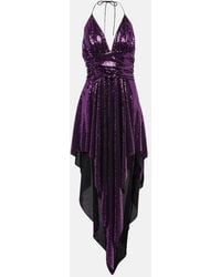 Alexandre Vauthier - Midikleid Mit Pailletten - Lyst