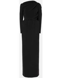 Balenciaga - Caped Crepe Gown - Lyst