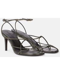 KHAITE - Loulou 75 Leather Sandals - Lyst