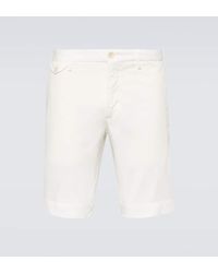 Incotex - Schmale Shorts aus einem Baumwollgemisch - Lyst