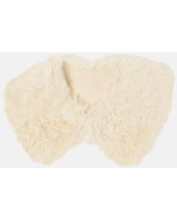 TOTEME - Kragen Aus Shearling Mit Leder - Lyst