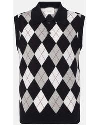 Lisa Yang - Anwen Argyle Cashmere Sweater Vest - Lyst