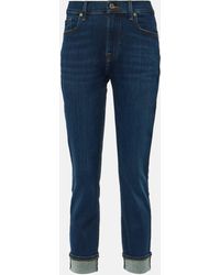 7 For All Mankind - Jean skinny a taille haute - Lyst