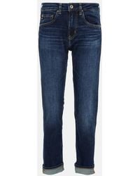AG Jeans - Girlfriend Mid-Rise Slim Jeans - Lyst