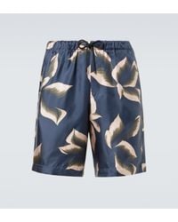 Dries Van Noten - Printed Silk Shorts - Lyst